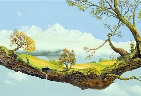 Fliegender Baum by Carl-W. Röhrig